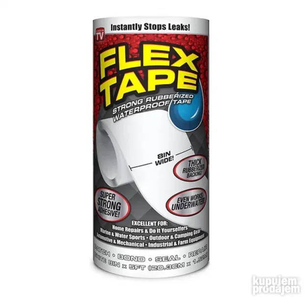 FLEX TAPE Jumbo 20 x 150 cm - CRNA super jaka izolir traka