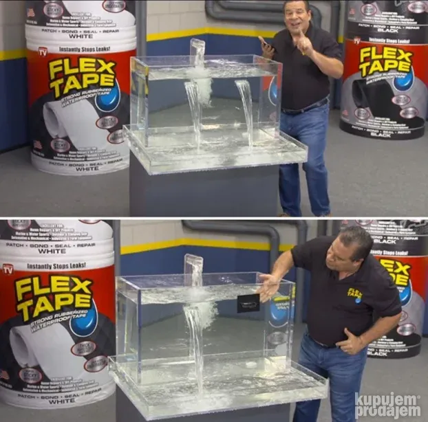 FLEX TAPE Jumbo 20 x 150 cm - CRNA super jaka izolir traka