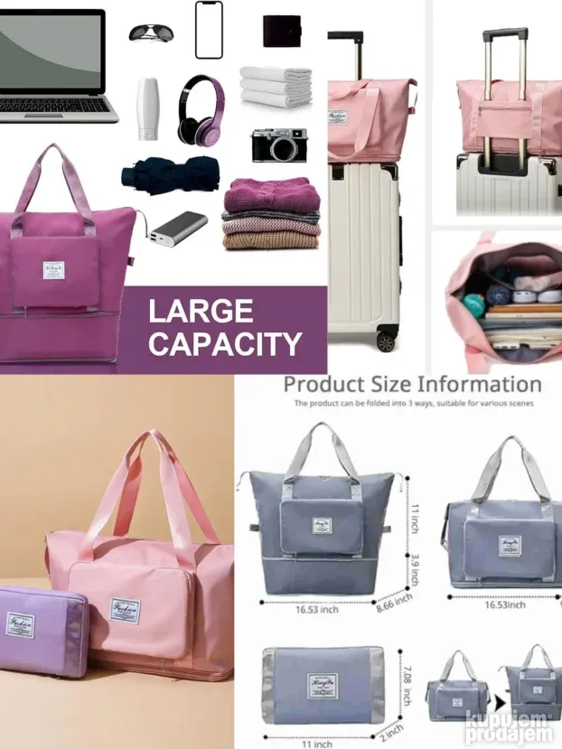 Putna torba Sklopiva Sportska Rucni prtljag za avion