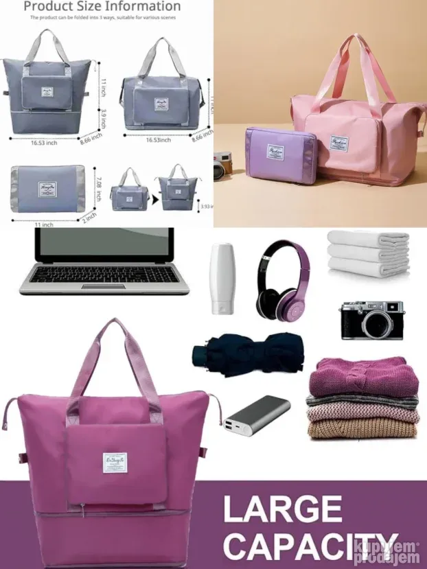 Putna torba Sklopiva Sportska Rucni prtljag za avion