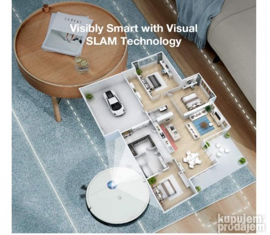 2u1 Mop i Usisivac Robot 2500 Pa - Yeedi