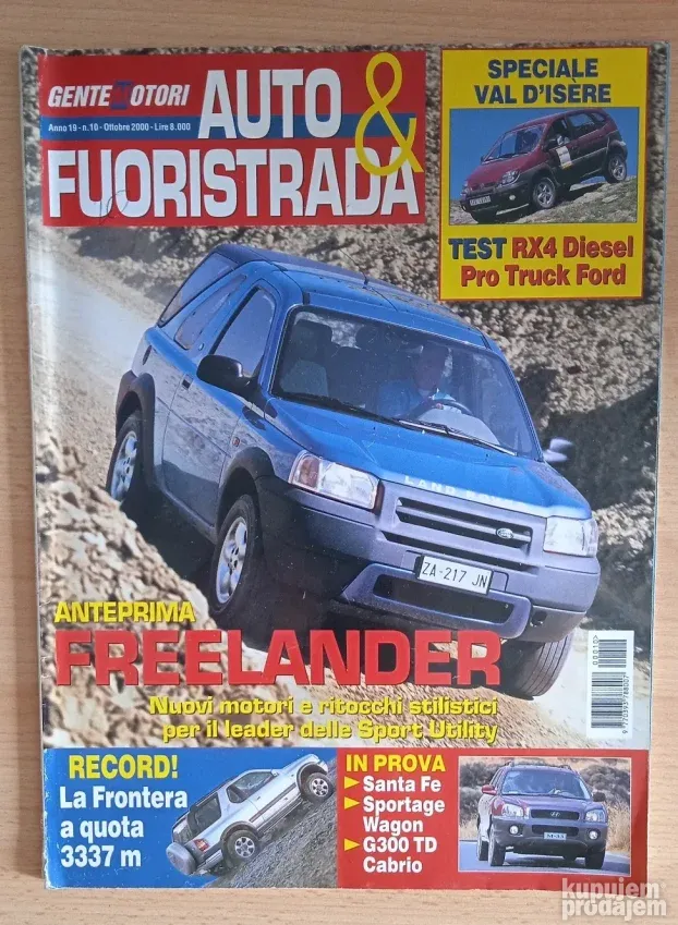 Auto & Fuoristrada, ottobre 2000