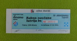 NK Dinamo Zagreb - SD Jugokeramika Zaprešić , 1985