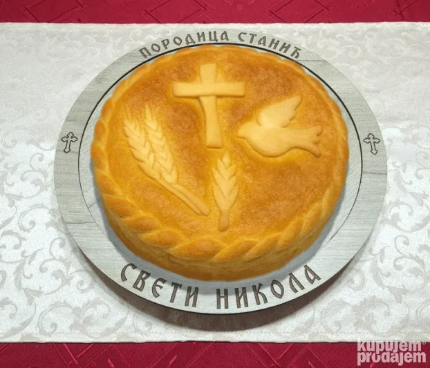 Poslužavnik za žito i vino - Poklon za slavu