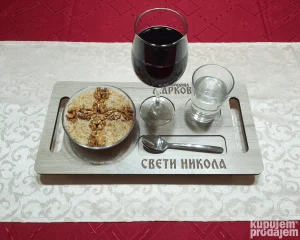 Poslužavnik za žito i vino - Poklon za slavu