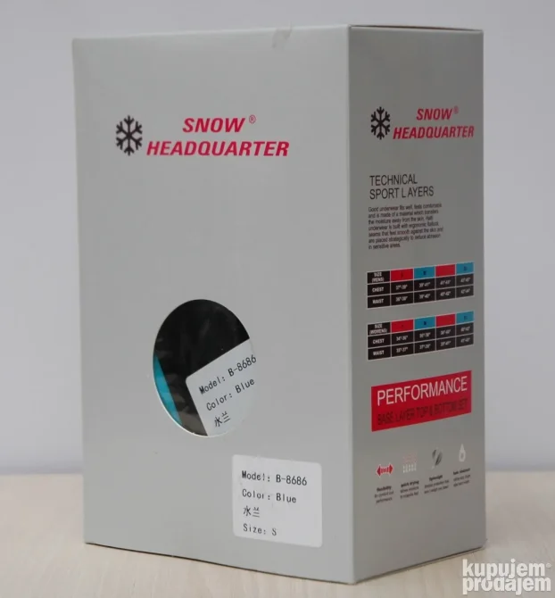 Ženski aktivni ves Snow Headquarter 8686 plavi