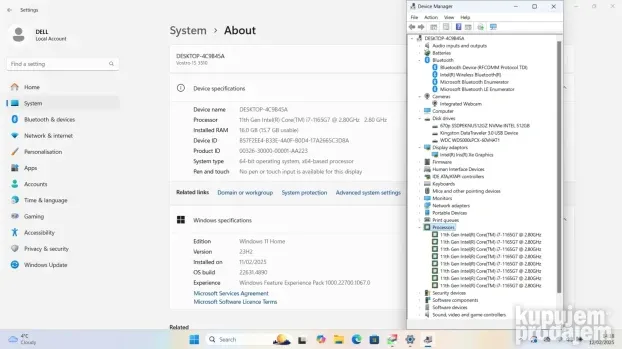 DELL Vostro 3510 i7-1165G7/16GB DDR4/512GB NVMe+500GB/BAT 4H