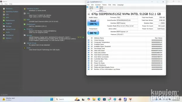 DELL Vostro 3510 i7-1165G7/16GB DDR4/512GB NVMe+500GB/BAT 4H