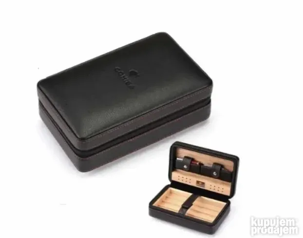 COHIBA kožni humidor za putovanja.  Dostupan u dve boje:  cr