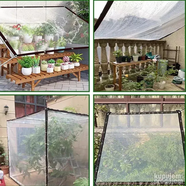 Providna cerada-vodootporna prozirna cerada 2x3, 3x4,4x6m