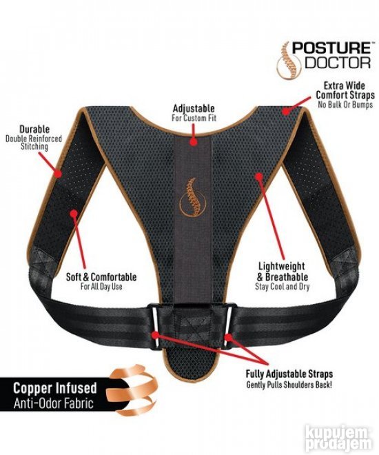 Pojas Za Pravilno Držanje Kičme Za Decu I Odrasle