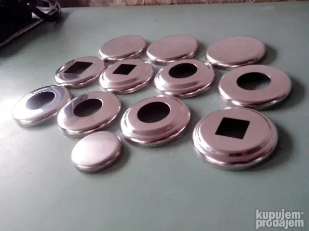 Rozetne za cev fi 30 mm metalne, inox i aluminijumske