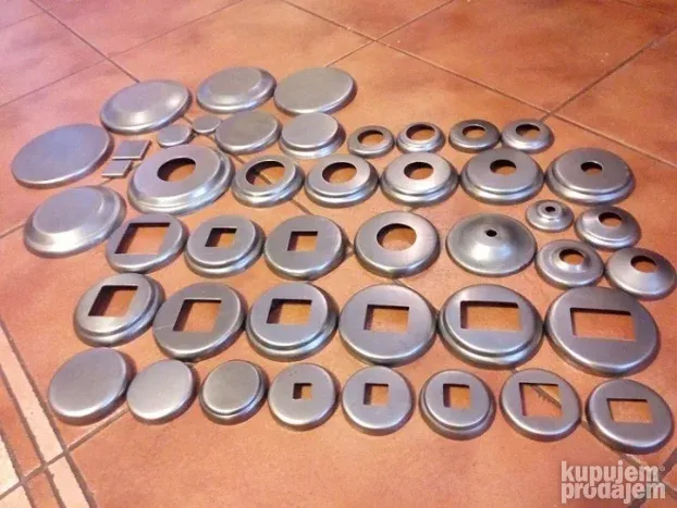 Rozetne za cev fi 30 mm metalne, inox i aluminijumske