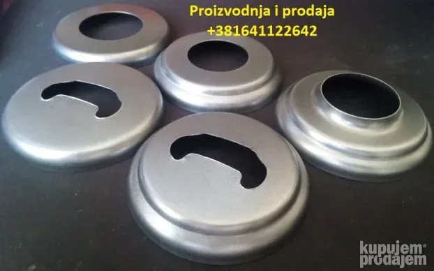 Rozetne za cev fi 30 mm metalne, inox i aluminijumske