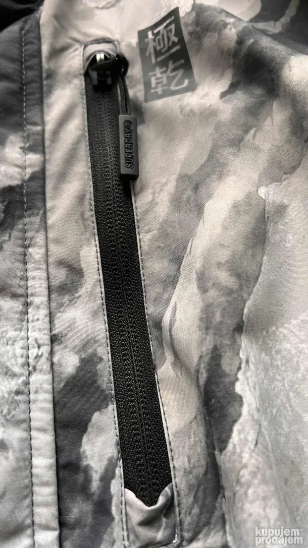 SUPERDRY ORIGINAL muska siva zimska jakna 2XL