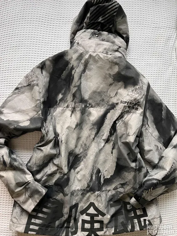SUPERDRY ORIGINAL muska siva zimska jakna 2XL