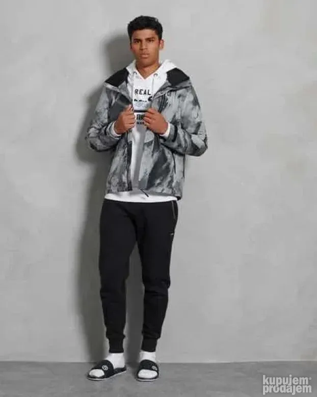 SUPERDRY ORIGINAL muska siva zimska jakna 2XL