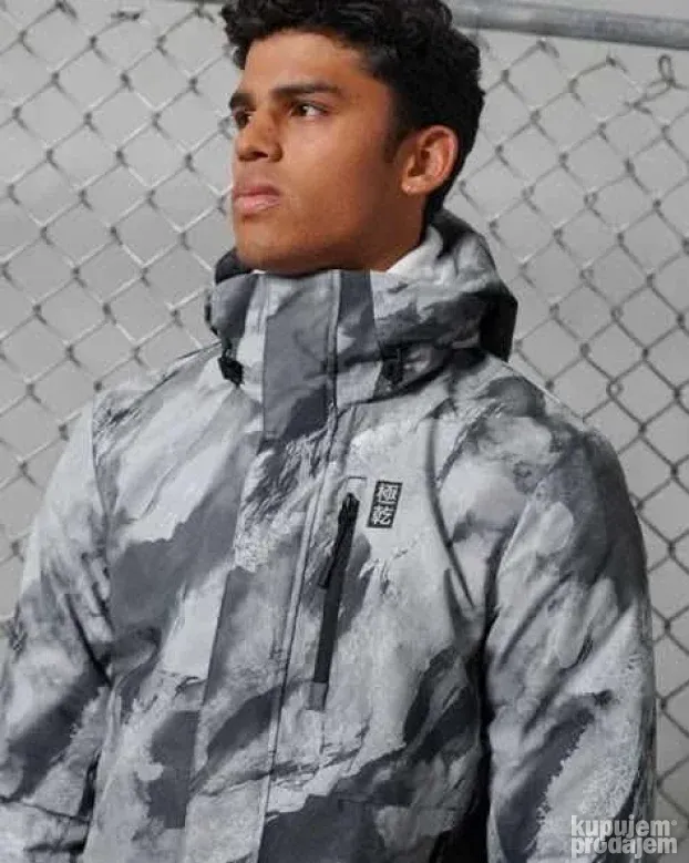SUPERDRY ORIGINAL muska siva zimska jakna 2XL