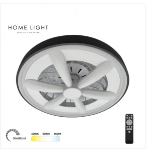 Led plafonjera -ventilator 48W 2700K/4000K/6500K DIMOBILNI