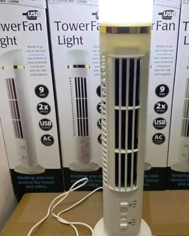 Moderan mini ventilator na usb kabl.  Sa led svetlom.  Mozet