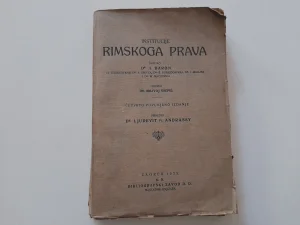 Institucije rimskoga prava - Dr. Julius Baron