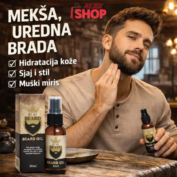 By My Beard ulje za bradu 30ml hidratacija, sjaj i mekša b