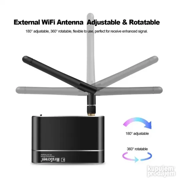 MiraScreen X6W Wi-Fi HDMI prijemnik za TV