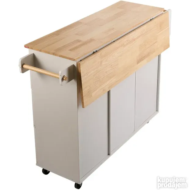 VEVOR Kuhinjsko ostrvo na točkovima 7