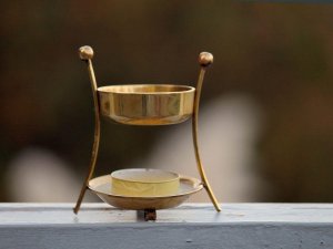 Dvostruki svećnjak - grejač tamjana