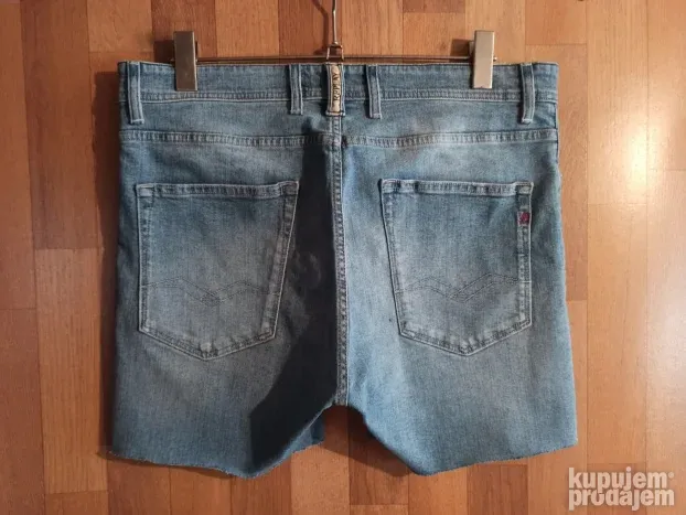 Replay Hiperflex Jeans Slim Streč Fit Šorts  W34 HQ