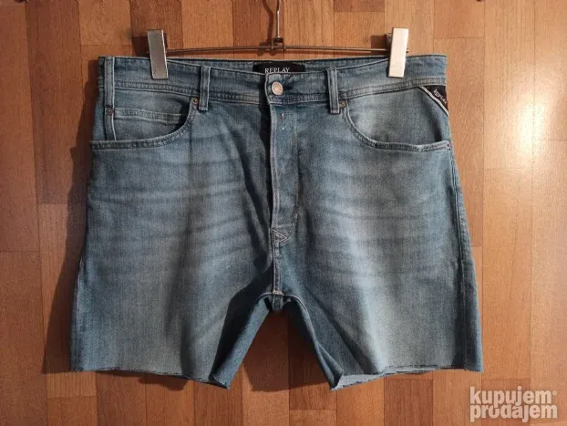 Replay Hiperflex Jeans Slim Streč Fit Šorts  W34 HQ