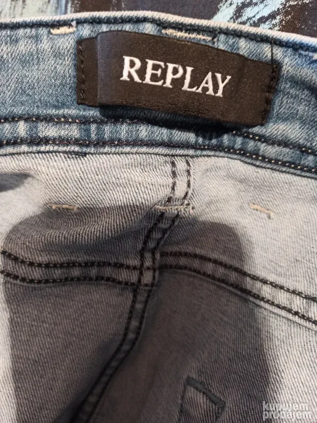 Replay Hiperflex Jeans Slim Streč Fit Šorts  W34 HQ