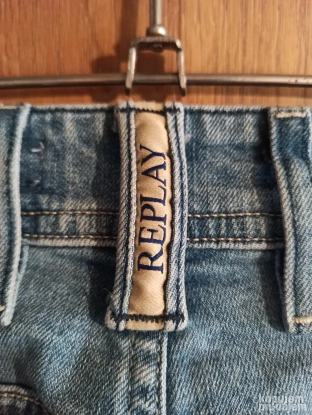 Replay Hiperflex Jeans Slim Streč Fit Šorts  W34 HQ