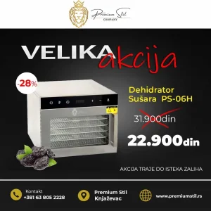 Dehidrator Sušara PS-06H AKCIJA DO ISTEKA ZALIHA