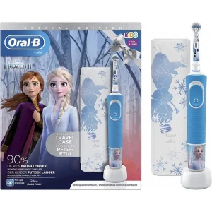 ORAL-B D100 Vitality Frozen ll electric toothbrush + road c