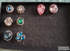 Swarovski prstenje i mindjuse