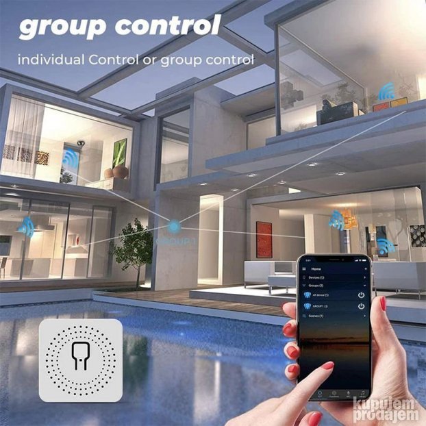 AKCIJA - Tuya Mini WiFi prekidač / RF / Bluetooth / 16-20A