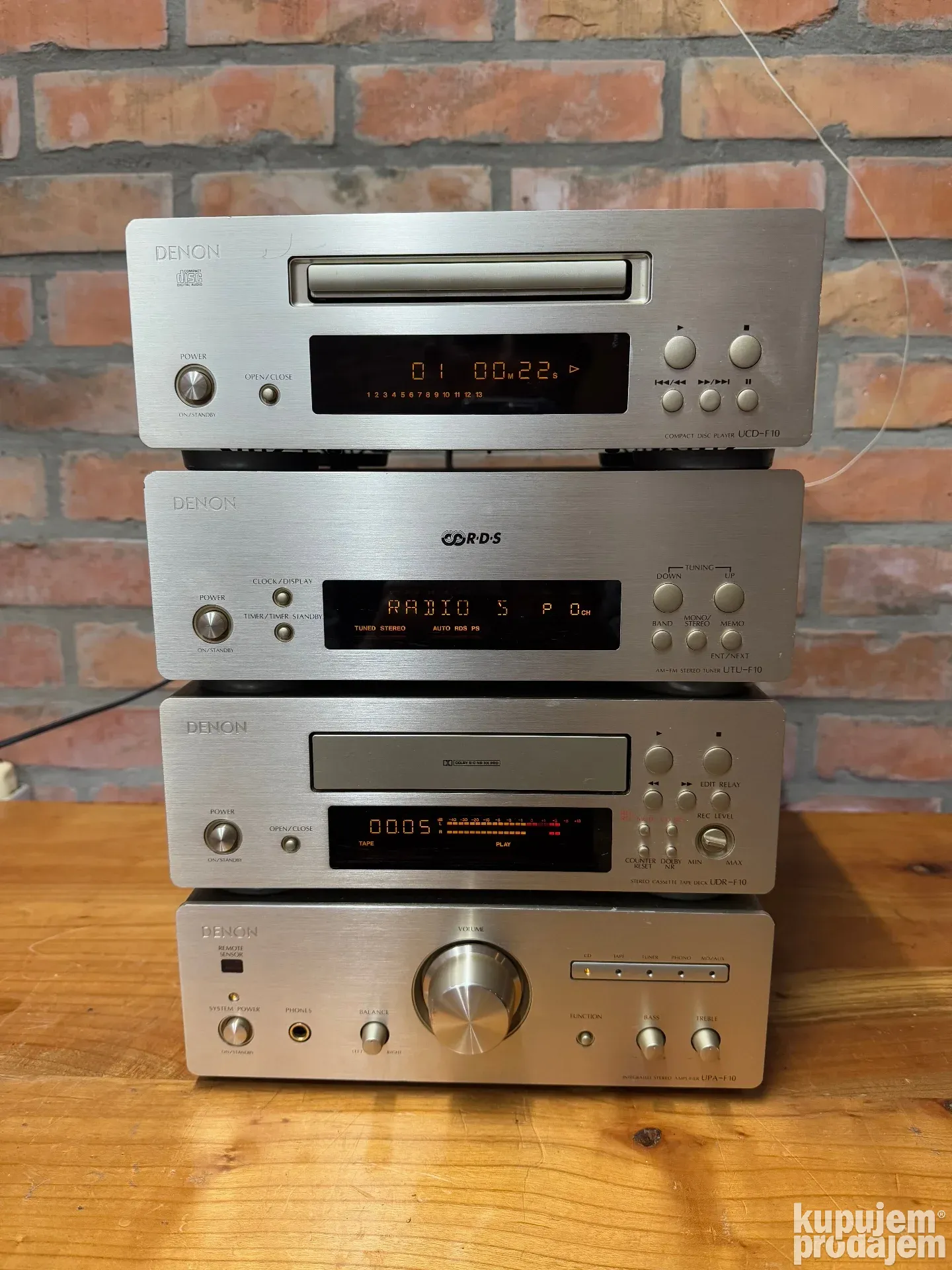 DENON オーディオ（UPA ・UTU・UCD・UDR）-F10　4台セット Denon UPA F10, UDR F10,'UTU F10, UCD F10 - KupujemProdajem
