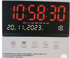 Veliki zidni sat Dekorativni digitalni sat