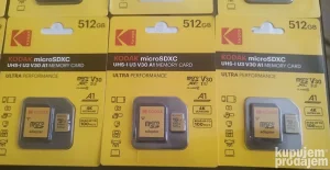 Kodak micro sd kartice 128Gb 256Gb 512Gb