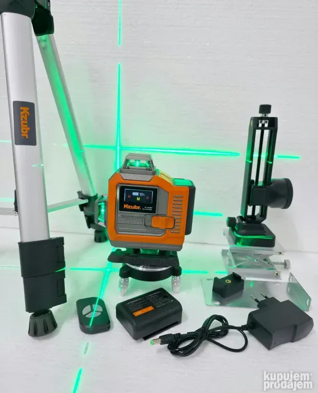 Laser za nivelaciju KZUBR 4D 16 linij 360 - 2 GOD GARANCIJE