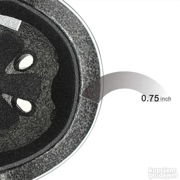 Kaciga za trotinet,rolere,skateboard (L 58-62 cm) crvena