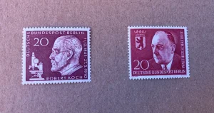 2 mint markice posebnog entitet izdavača - BERLIN, 1960