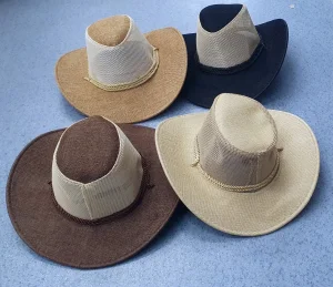 Kaubojski sesiri za leto sa prozirnim delom oko glave