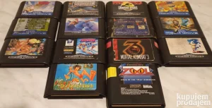 Sega Mega Drive 13 igara ORIGINAL Komplet