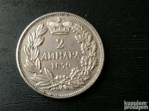 2 dinara 1879
