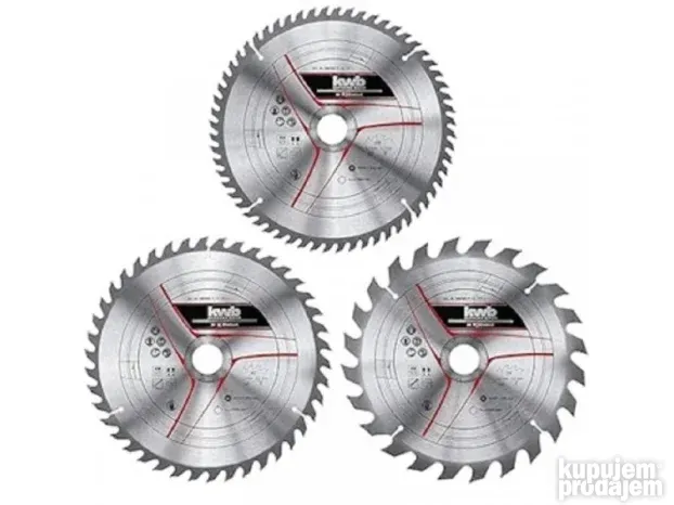 Einhell by KWB rezni list 250x30mm T24/42/60 set 3/1