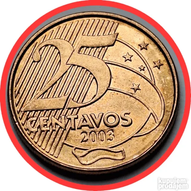 25 Centavos 2003 Brazil
