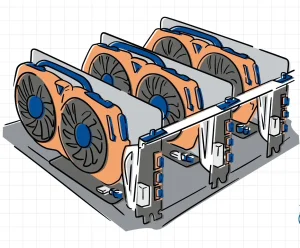 IZUZETNO MALI POTROSAC - Mining Rig 3xGigabyte p106-100