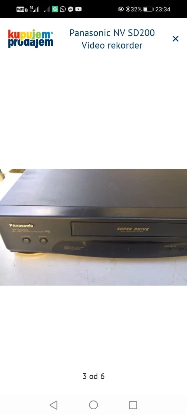 Panasonic Nv-sd22 Super Drive VCR VHS & Panasonic NV SD200